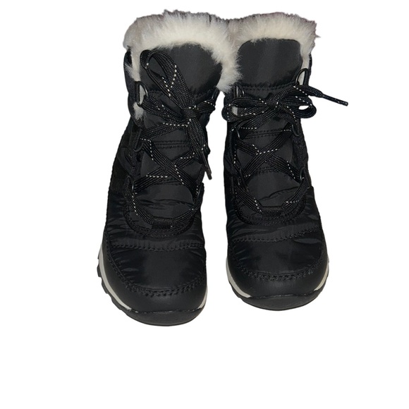 SOREL GIRL'S black WHITNEY WINTER BOOT size 3 youth - Picture 3 of 5